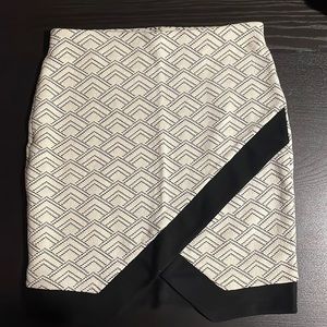 Express White Skirt & Crop Top Set Size S